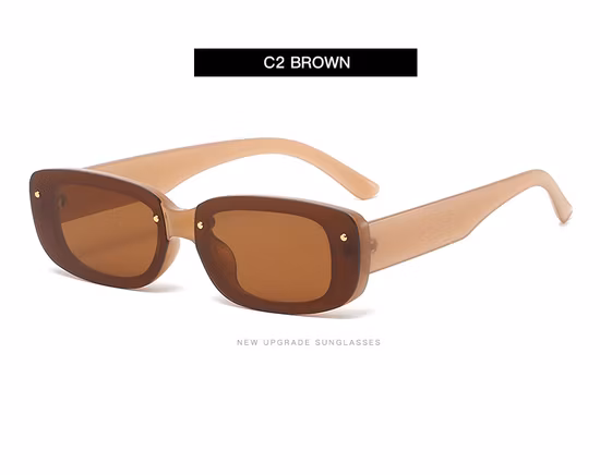 2022 Gafas de sol cuadradas de una pieza para mujer UV400