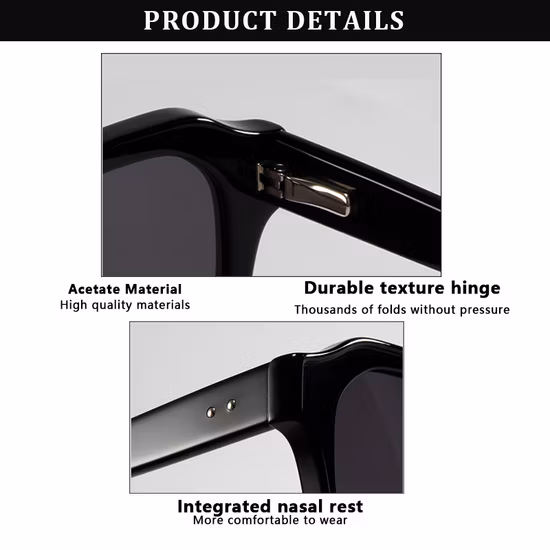 Venta caliente Fabricación Réplicas Gafas de sol Gafas de sol polarizadas personalizadas de metal